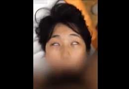 Amateur smartphone POV: Whoa lol — masochist girl rolls her eyes back & ahegaos from deep-throat lol