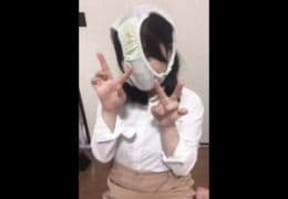 スマホ個人撮影　「おまんこ…犯してっ！」お目々パッチリのカフェ店員が彼氏に送った変態自撮り絶頂オナニー、、