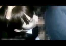 スマホ個人撮影　仕事帰りの駐車場に社内OL呼び出してイラマフェラさせてみた…w