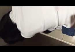 スマホ個人撮影　大学生カップル☆商業施設のトイレで荒く息を弾ませながら立ちバック、、