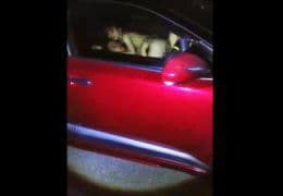 スマホ個人撮影　全裸でカーSEXしてる若いカップルいたので注意したったww