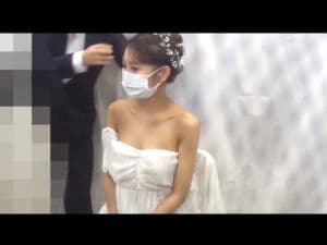 スマホ個人撮影　お色直しで着替えさせてもらってるスレンダー美乳の花嫁を盗撮、、